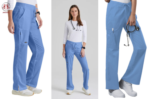 Cotton Scrub Pants for Women